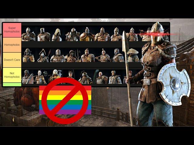 ForHonor Homophobia tier list