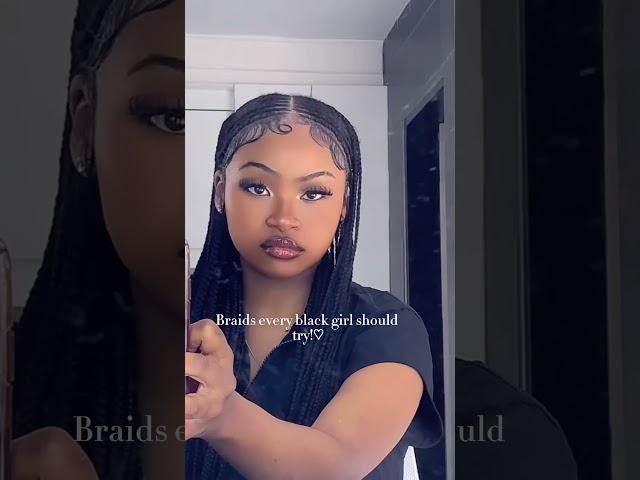 Braids every black girl should try #braids #hairstyles #hairideas #shorts #fyp #braidstyles #like