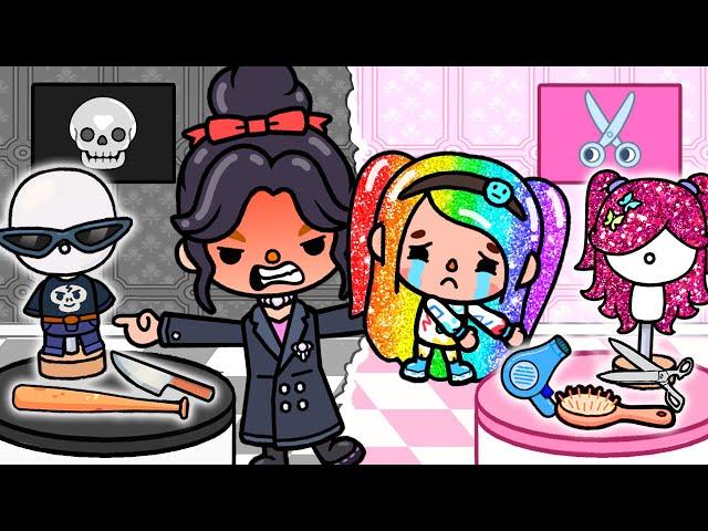 I Want To Be A Hair Stylist But My Mom Force Me To Be A Mafia | Toca Life Story | Toca Boca