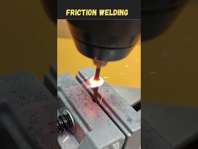 Amazing friction welding experiment wait for the end #drillling #kge #welding #handmade