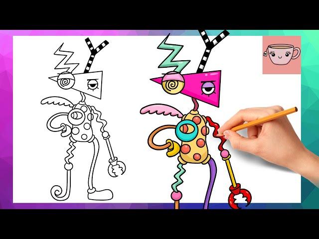 How To Draw Zooble from The Amazing Digital Circus | Cute Easy Drawing Tutorial