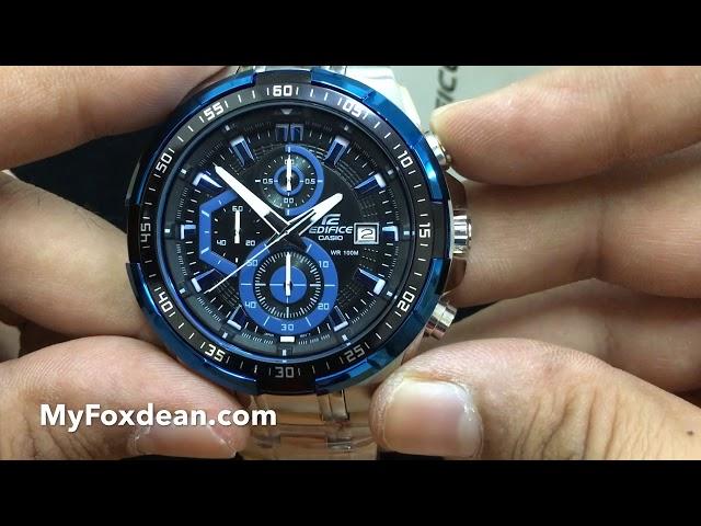 Casio Edifice EFR-539D-1A2V Blue wrist watch - Refurbished by Myfoxdean