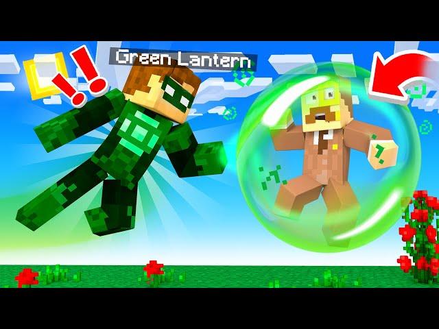 Becoming the GREEN LANTERN in Minecraft