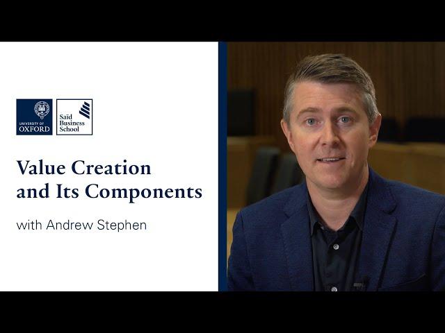 Value Creation and Its Components | Oxford Saïd