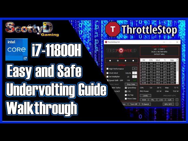 i7 11800H Undervolt Safe Quick Tutorial. Plus Throttlestop Run on Start Guide (Task Scheduler)