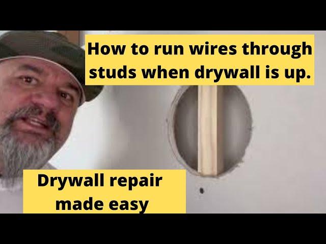 Unbelievable Trick to Run Wires Through Walls and Fix Drywall - You Won't Believe What Happens Next!