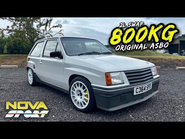 THIS 800KG 2L REDTOP SWAPPED 1986 VAUXHALL NOVA SPORT IS SAVAGE