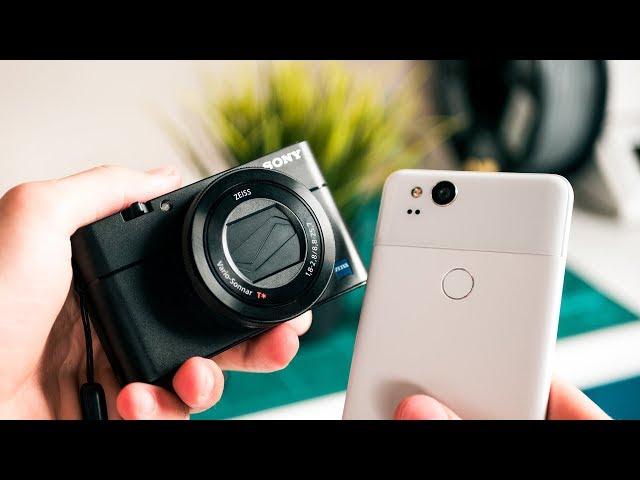 Pocket Camera Shootout - Google Pixel 2 vs  Sony RX100 V!
