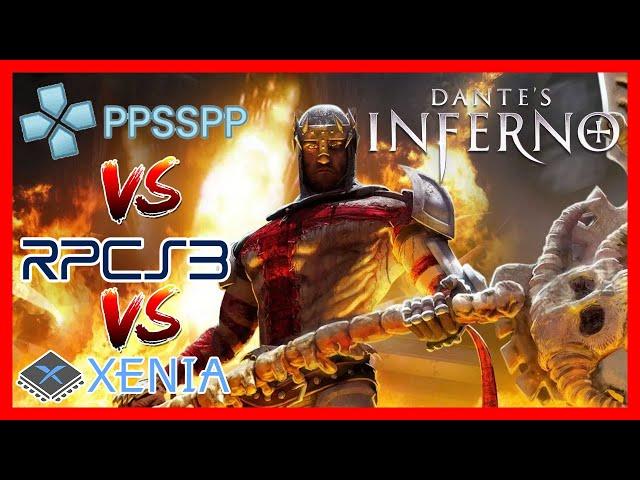 DANTE'S INFERNO | PPSSPP VS RPCSC3 VS XENIA | Emulation Comparison | 100% Playable️