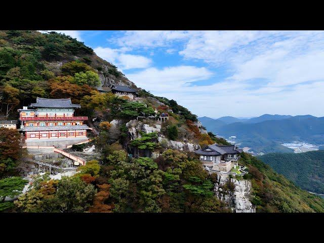 경남 고성투어(2)  문수암  보현암 약사전  | 무이산이 빚은 걸작 & 약사여래대불  | Scenery of korea  드론촬영(Drone shot 4k) Welcome-fly