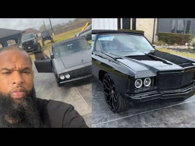 Slim Thug shows off his car collection with new and old school whips