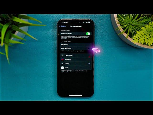 iPhone Kamera mit zweimal drücken der Kamerasteuerung starten (iOS 18+/iPhone 16+)
