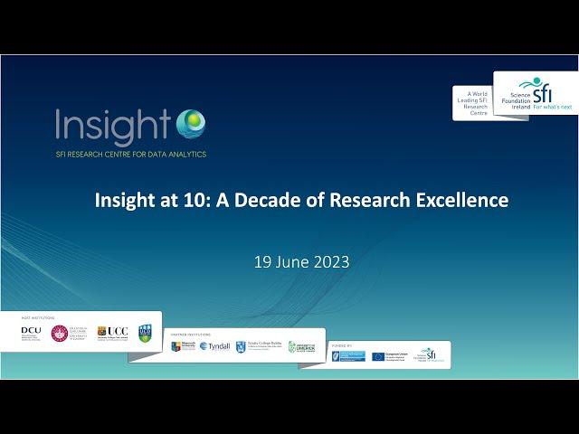Insight at 10: Professor Philip Nolan, Director General, Science Foundation Ireland