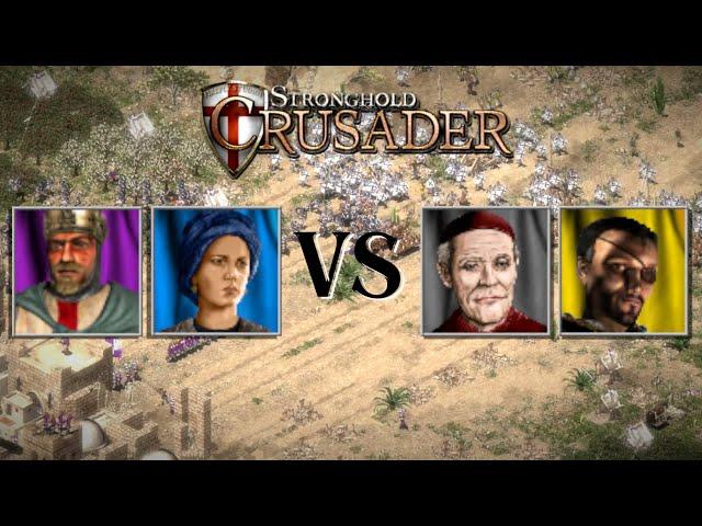 KI-Kampf | Löwenherz und Emira ️ Schlange und Inquisitor | Custom AIs | Stronghold Crusader