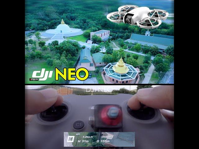 DJI NEO | M-MODE & RATE SETTING | CINEMATIC TRAVEL | THAILAND TEMPLE | มือใหม่ FPV DRONE BEGINNER