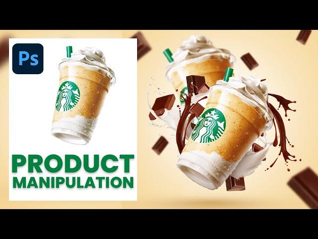 Product Manipulation Design Tutorial in Photoshop STARBUCKS