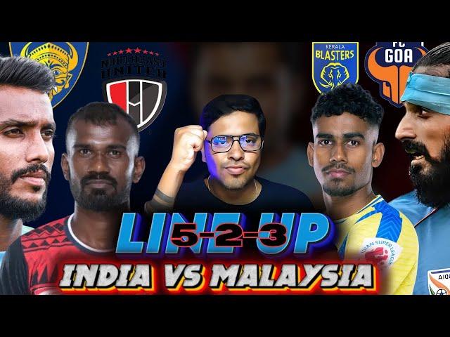 Manolo can Field 5-2-3 Formation for India vs Malaysia | Predicted Line-Up & Tactical Analysis