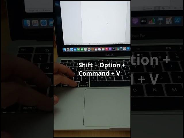 Copy and paste trick on Macbook #mactips #macbookpro