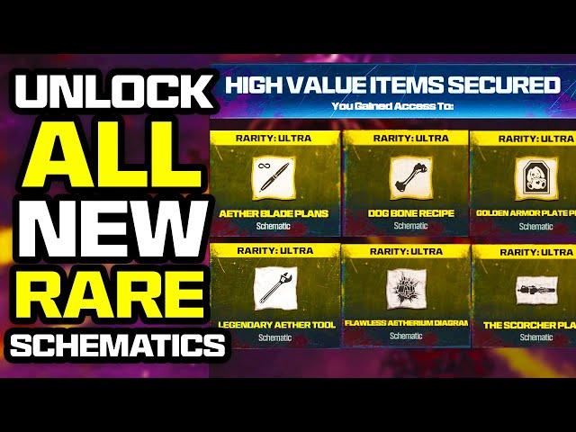 How To Unlock ALL NEW Schematics in MW3 Zombies Season 1! (Legendary & Classified Schematics Guide)