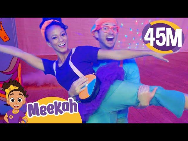 Dance with Meekah & Blippi at Creation Station | Dancing Videos for Kids