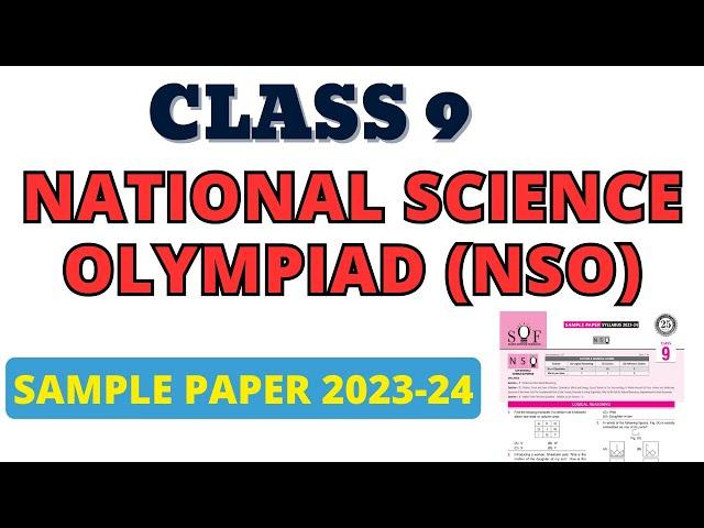 Best MCQ NSO Class 9 Science Olympiad | Class 9th Science - 2023 sample paper #class9olympiad