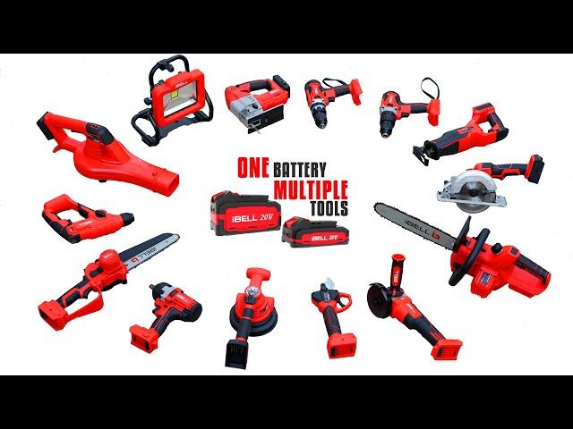 iBell One Power Cordless Series Unboxing and Test - One Battery Multiple Tools