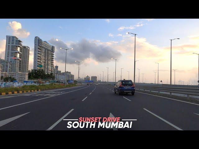 South Mumbai in 2024 | Sunset Drive From Worli to Marine Drive - 4K HD