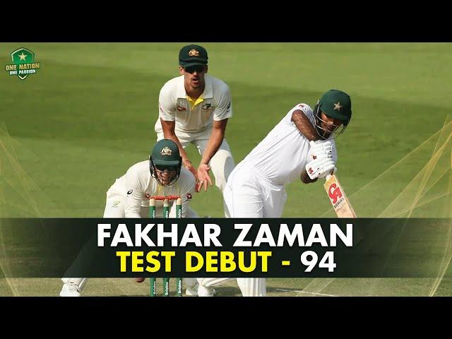 Fakhar Zaman's Stellar 94 in Debut Match! 2nd Test, Pakistan vs Australia 2018 | PCB