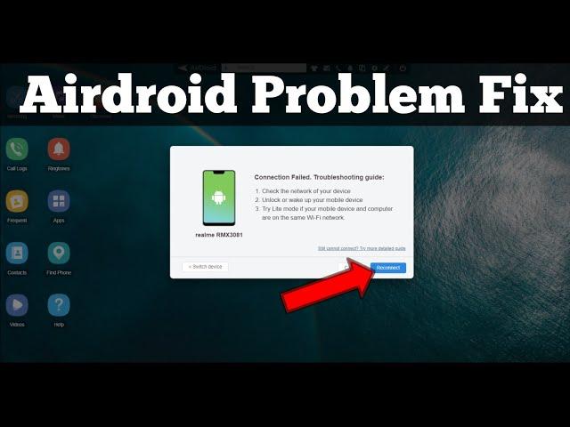 Airdroid Reconnect Solution - Failed Troubleshooting Guide