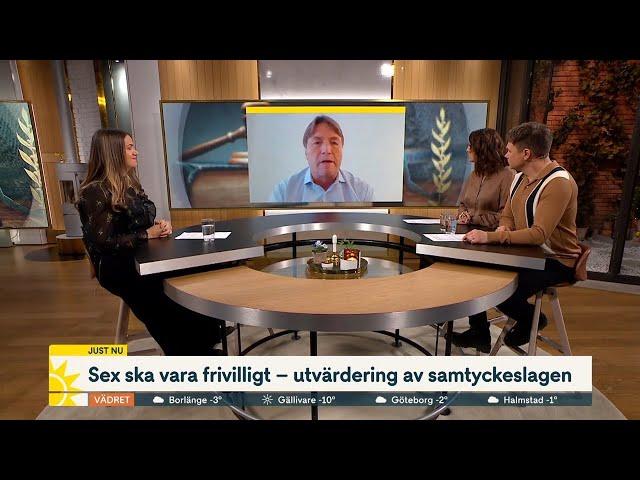 Sex ska vara frivilligt – utvärdering av samtyckeslagen | Nyhetsmorgon | TV4 & TV4 Play