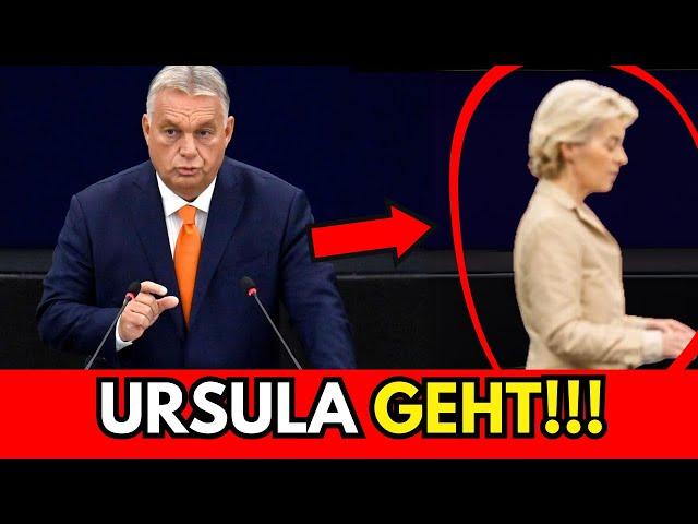 Schockierende Debatte zwischen Orban und Ursula, Ursula verlässt den Saal!!!