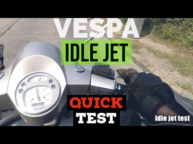 QUICK vespa  road JET SETTING TEST: idle- & main jet / FMPguides - Solid PASSion /