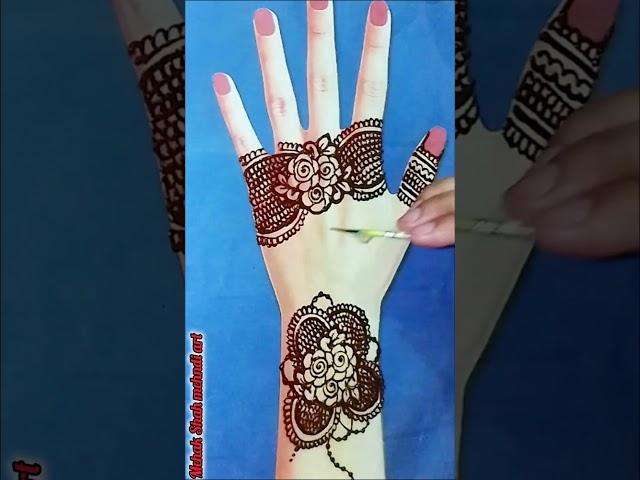 New Easy Simple mehndi design#mehndi #eidmehndidesign #henna #mehandi #shorts