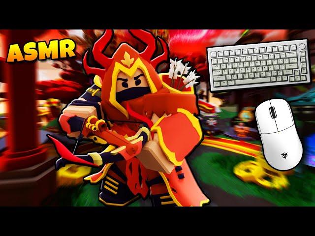 Lunar Dragon Archer Kit Skin ASMR Gameplay (Roblox Bedwars)