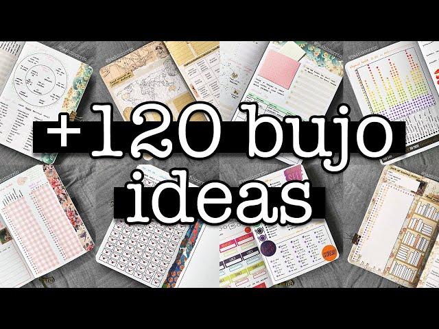 Bullet journal ideas MARATHON  +120 ideas for your bujo