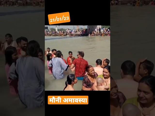 मौनी अमावस्या ganga snan #haridwar #gangariver #shortsfeed