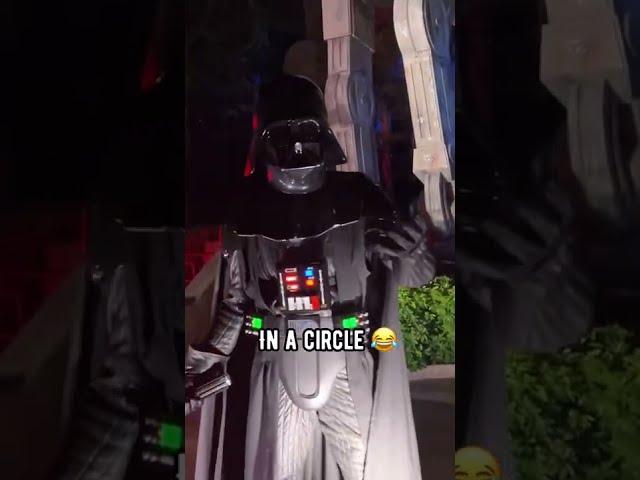 DARTH VADER WAS BEING SUS IN DISNEY WORLD