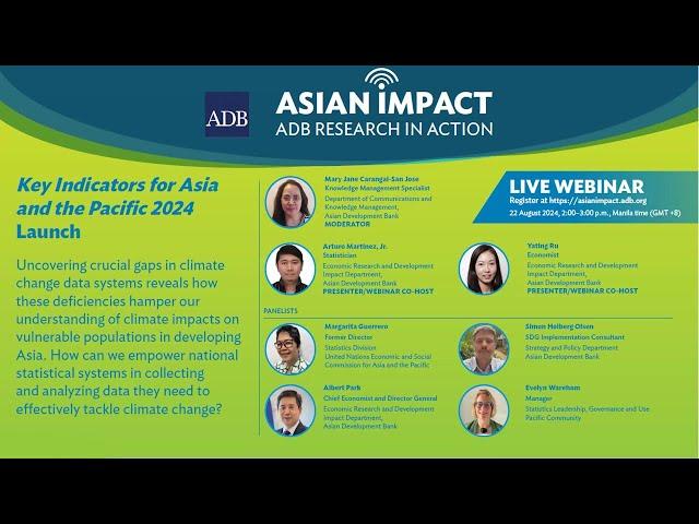 Asian Impact Webinar 79: Key Indicators for Asia and the Pacific 2024 Launch