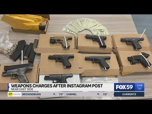 Instagram post leads to gun and drug bust at near east side Indy home