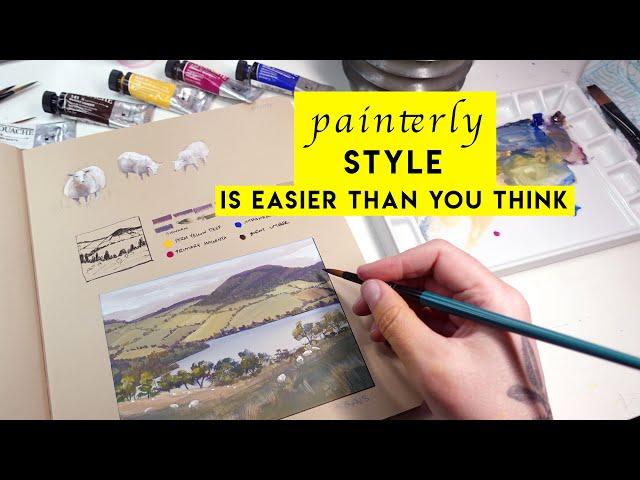 Painterly Techniques with Gouache  MY TOP 3 TIPS