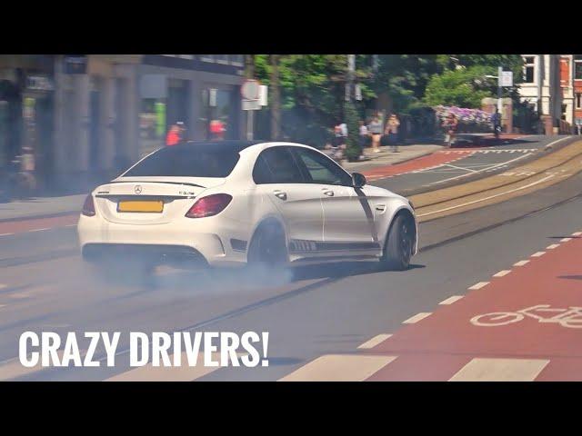 Supercars In Amsterdam - BURNOUTS! Zagato SB, Sterrato, R8 V10, 992 GT3t, C63s And More....