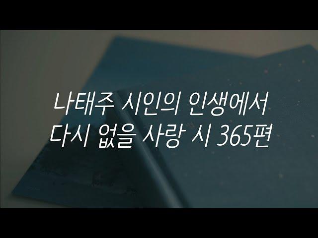 나태주 시인의 인생에서 다시없을 사랑 시 365편ㅣ별빛 너머의 별ㅣ책 읽어주는 남자ㅣ잠잘 때 듣는ㅣ오디오북 ASMR