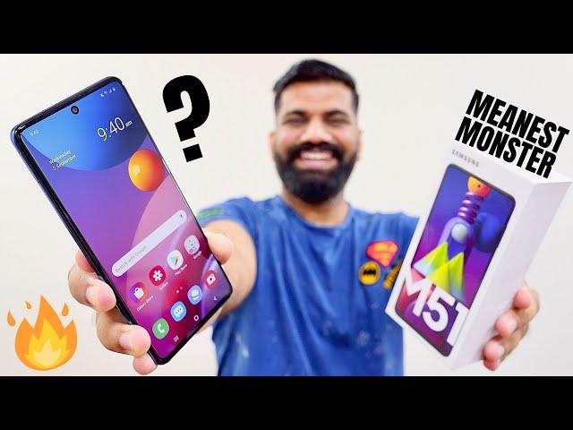 Samsung Galaxy M51 Unboxing & First Look - The Meanest Monster Ever???