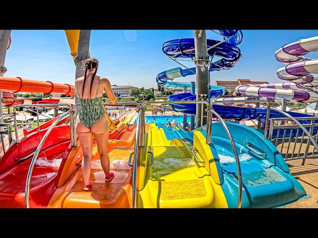 Romania's LARGEST Waterpark  Waterslides at Aquapark Nymphaea