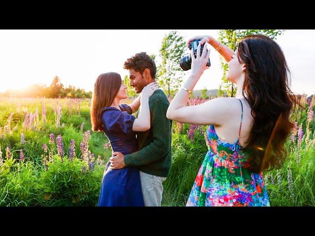 Behind-The-Scenes on a Photoshoot With a Camera Shy Couple | Posing Tips and Tricks