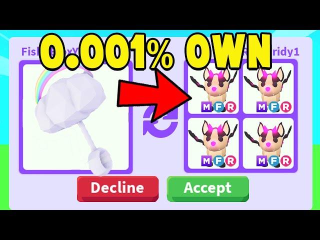 Trading RAREST ITEM in Adopt Me! (0.01% OWN THIS)