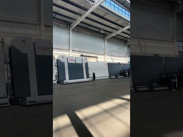 2800*5000 Large Double Glass Making Machine Line Debugging, Jumbo Size Glazing Sealant Robot