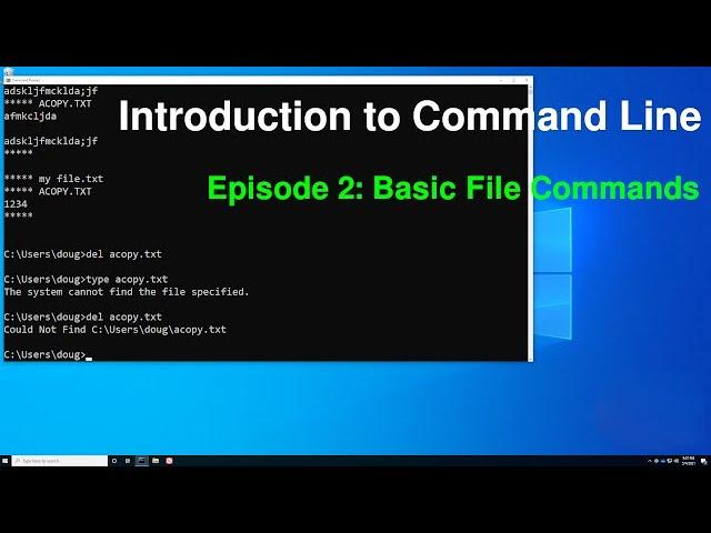 Introduction to Command Line II: Basic File Commands