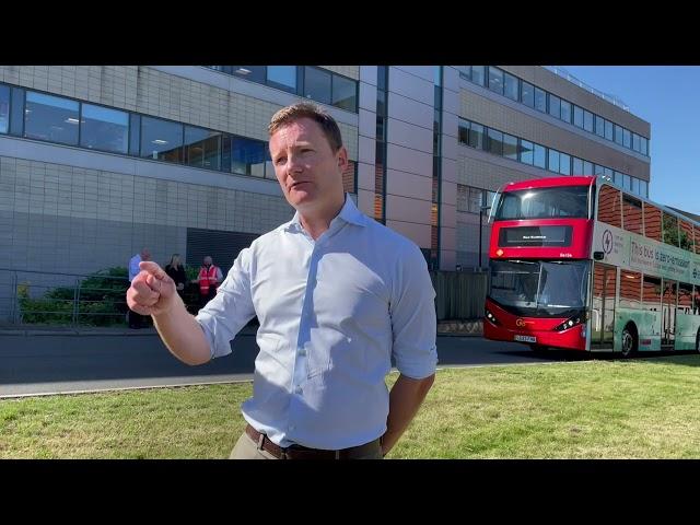 Seb Dance, London's deputy mayor for transport on zero-emission buses
