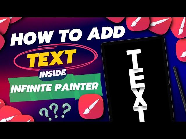 Text in Infinite painter | Text Effects | Stencil brush | full tutorial | Infinite Painter